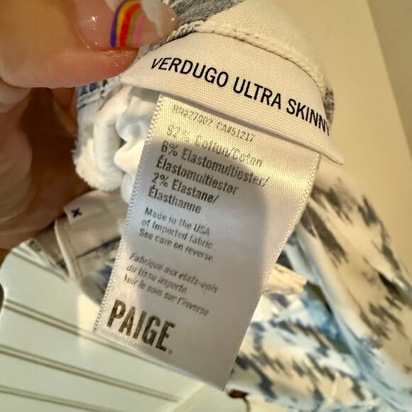 Paige Verdugo Ultra Skinny Jeans Size 30 - Picture 5 of 8